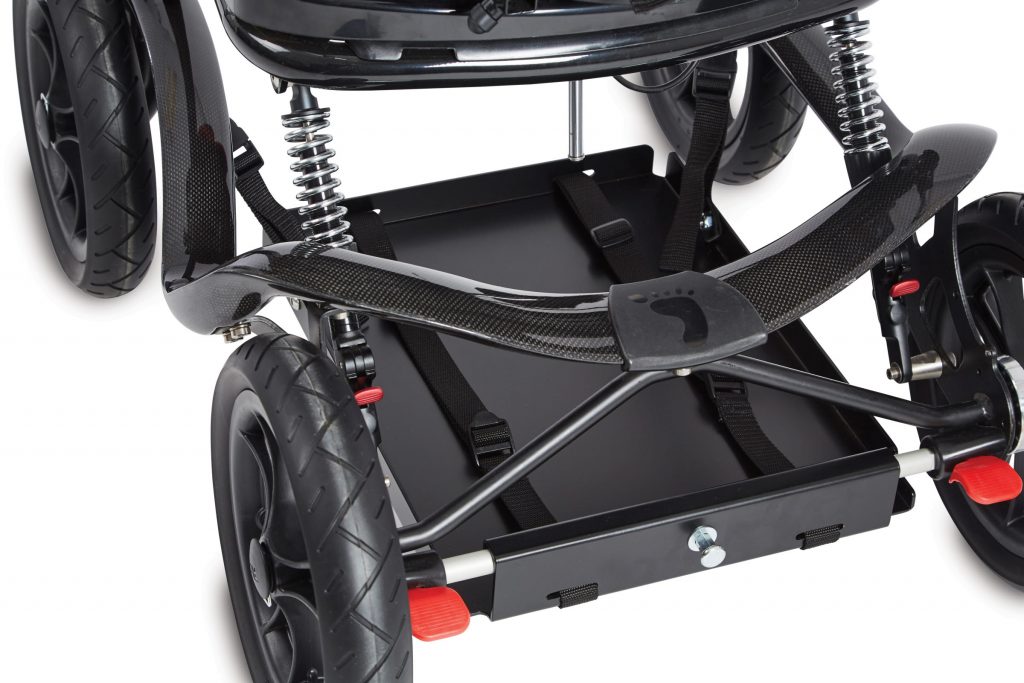 福祉バギー座位保持装置Stingrayスティングレイ呼吸器搭載台