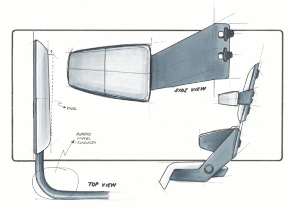 姿勢保持Xパンダ・シェイプ開発スケッチ